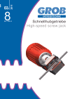 Catalog - High-Speed Screw Jack - GROB GmbH