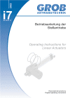 Operating Instruction - Linear Actuator - GROB GmbH