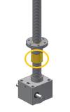 Safety nut on traveling nut version Screw Jack - GROB Drive Technology