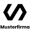 Musterfirma 1 Logo schwarz