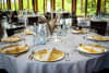 Mayer Catering Locations Strudelbachhalle Tisch eingedeckt