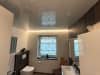 Badezimmer mit Folien-Spanndecke weiß und LED-Beleuchtung und Deckenheizung