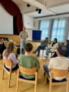 Uwe Trevisan in einer Fortbildung zur Gewaltfreien Kommunikation