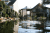 Garten mit Beregnung und Teich