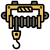 Lifting equipment winch icon