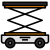 Scissor lift table icon
