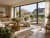 Helles Wohnzimmer mit Gartenblick