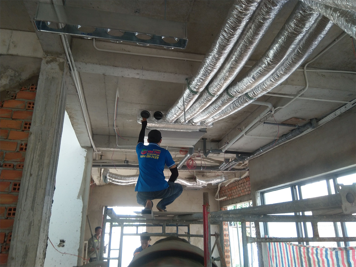 Dịch vụ cung cấp lắp đặt Máy lạnh giấu trần nối ống gió cho CHUNG CƯ, BIỆT THỰ