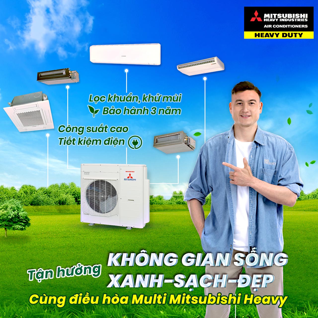 Những lợi ích khi chọn và lắp Điều hòa MULTI MITSUBISHI HEAVY ưu đãi cho chung cư
