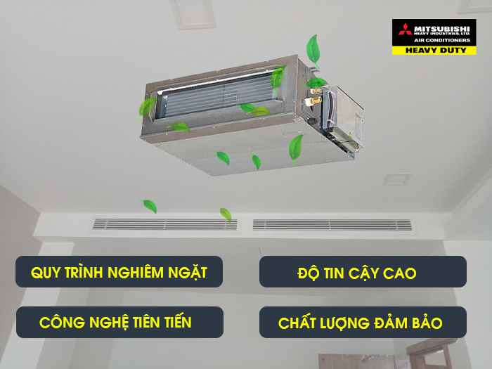 Điều hòa giấu trần MITSUBISHI HEAVY Inverter và những Model R410a, R32