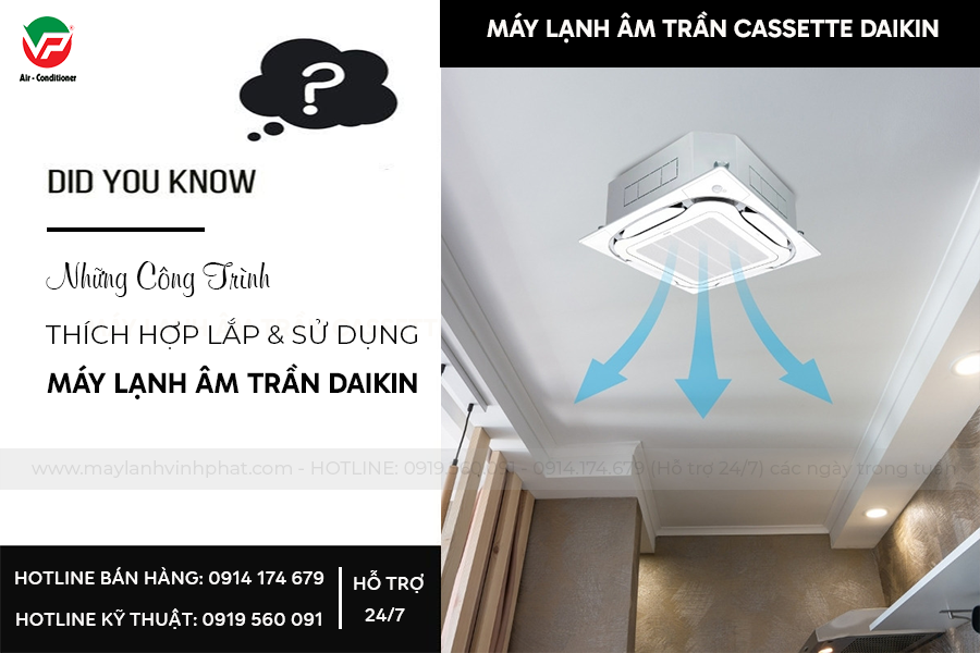 Điều hòa âm trần DAIKIN giải pháp làm mát hữu hiệu cho không gian sống hiện đại