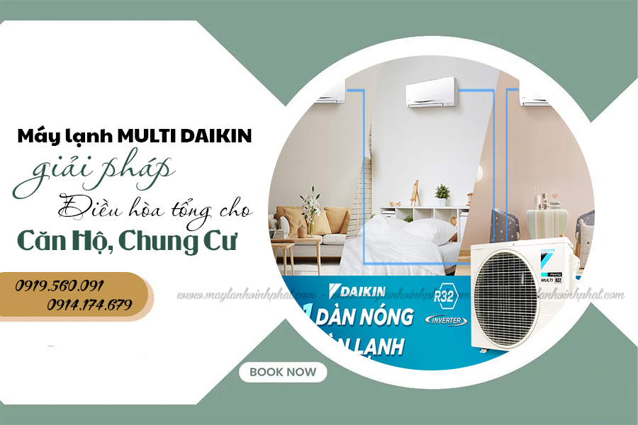 Dịch vụ thi công máy lạnh MULTI DAIKIN cho biệt thự sang trọng và chất lượng nhất