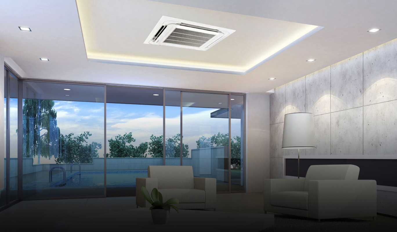 Cung cấp, thi công lắp đặt Điều hòa âm trần 5HP cho QUÁN CAFE, TRÀ SỮA