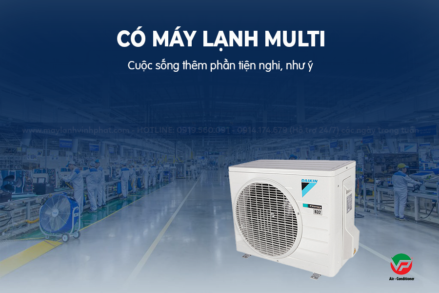 Dàn nóng Điều hòa MULTI công suất 3.0HP, 4.0HP có những thương hiệu và Model nào