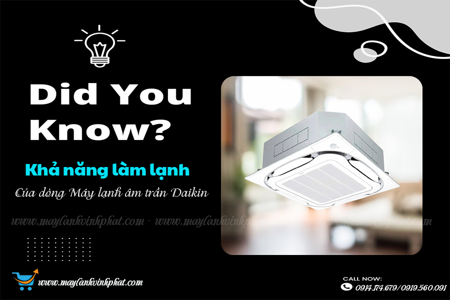 Tìm hiểu về Máy lạnh âm trần DAIKIN Inverter 5HP thích hợp cho tiệm salon, thẩm mỹ