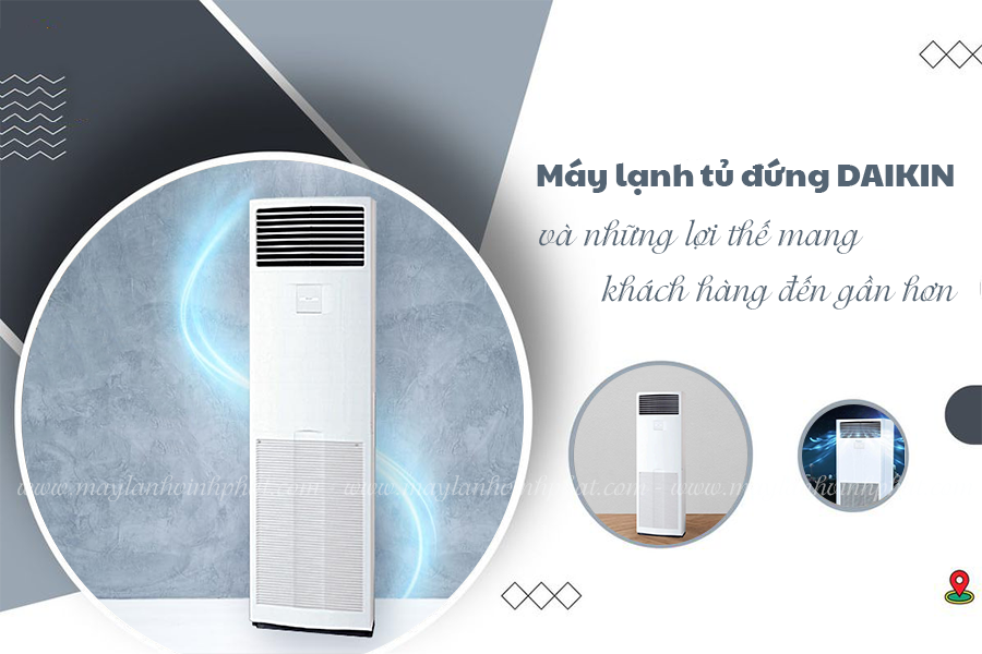 Bán Máy lạnh tủ đứng DAIKIN cho Shop thời trang, Sảnh khách sạn, Quán cafe, Salon