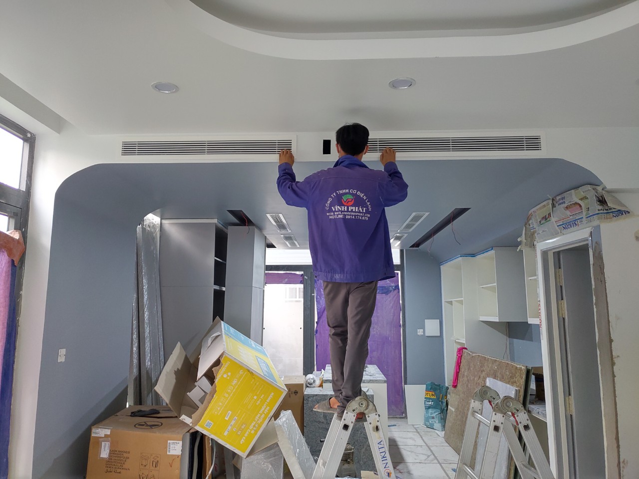 Nhà thầu chuyên bán và lắp Máy lạnh giấu trần DAIKIN chuyên nghiệp nhất nhì Miền Nam