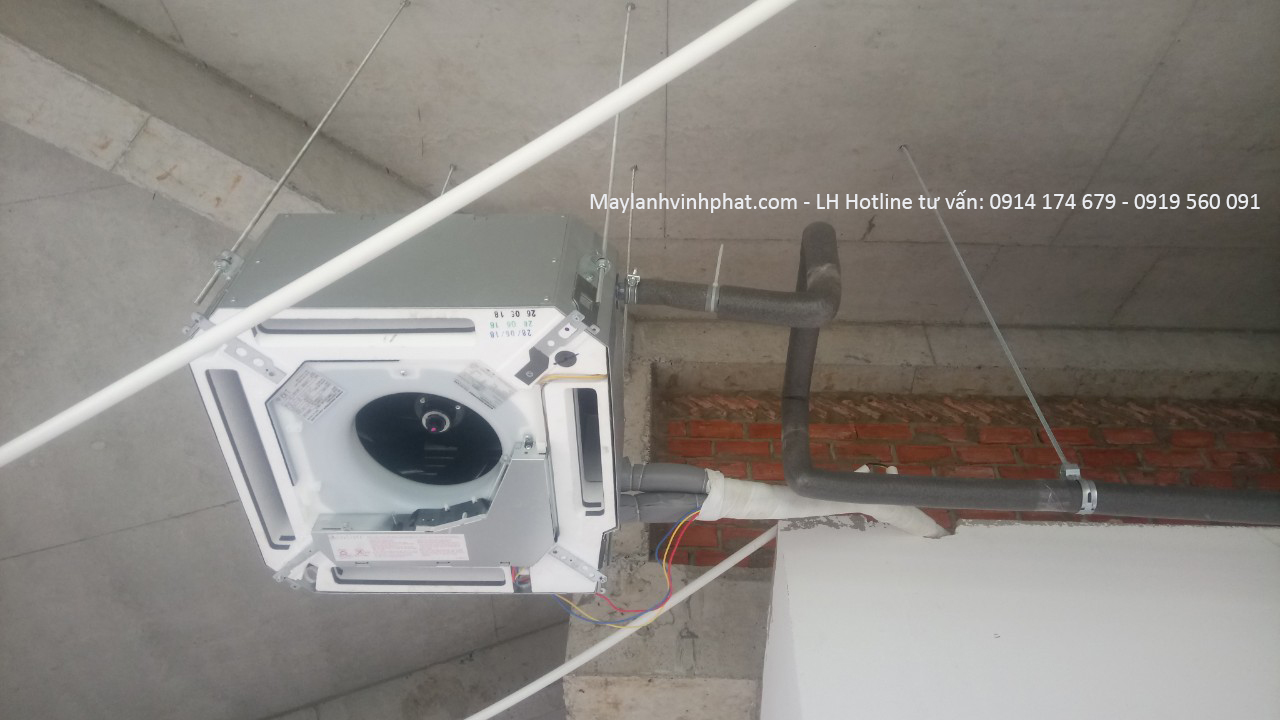 Thi công Máy lạnh giấu trần DAIKIN/PANASONIC nối ống gió uy tín cho chủ đầu tư Q1