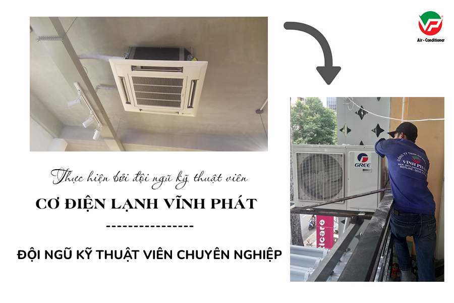 Dịch vụ lắp đặt Điều hòa âm trần Gree GU125T/A công suất 5.0 ngựa rẻ tại khu vực