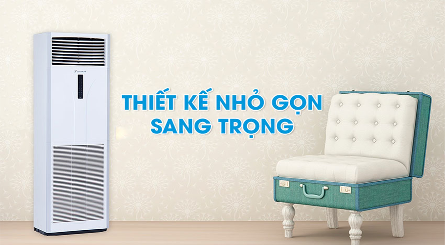 Máy lạnh tủ đứng DAIKIN xuất xứ Nhật Bản gọn nhẹ tối giản, mà sắc trang nhã