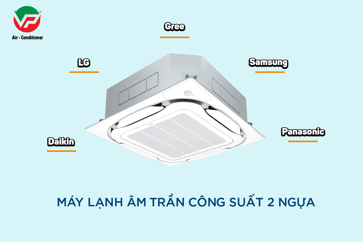 Điều hòa âm trần công suất 2HP – Giải pháp làm mát đẳng cấp cho không gian gia đình