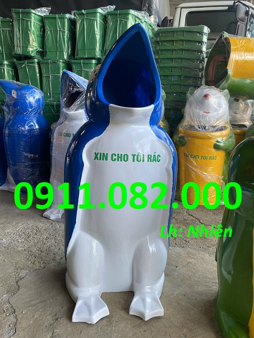 Cung cấp thùng rác hình thú giá rẻ tại vĩnh long- thùng rác gấu trúc, chuột micky- lh 0911082000