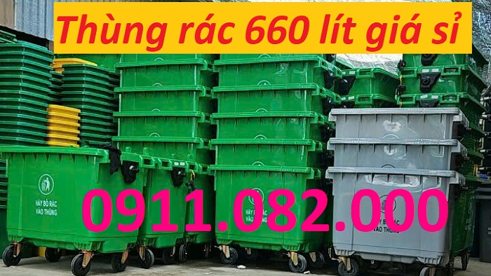 Phân phối thùng rác nhựa-Thùng rác 240 lít 14,5kg giá rẻ tại vĩnh long- lh 0911082000