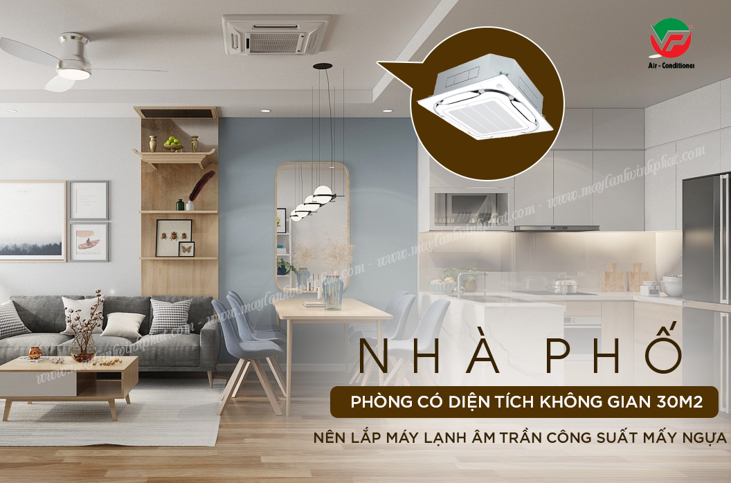 Điều hòa âm trần 2.0HP có phải là lựa chọn hoàn hảo cho không gian 30m2