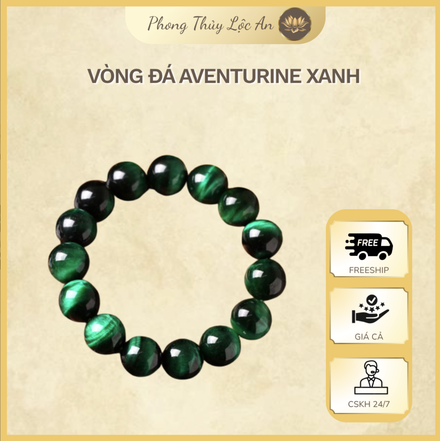 Vòng tay đá Aventurine