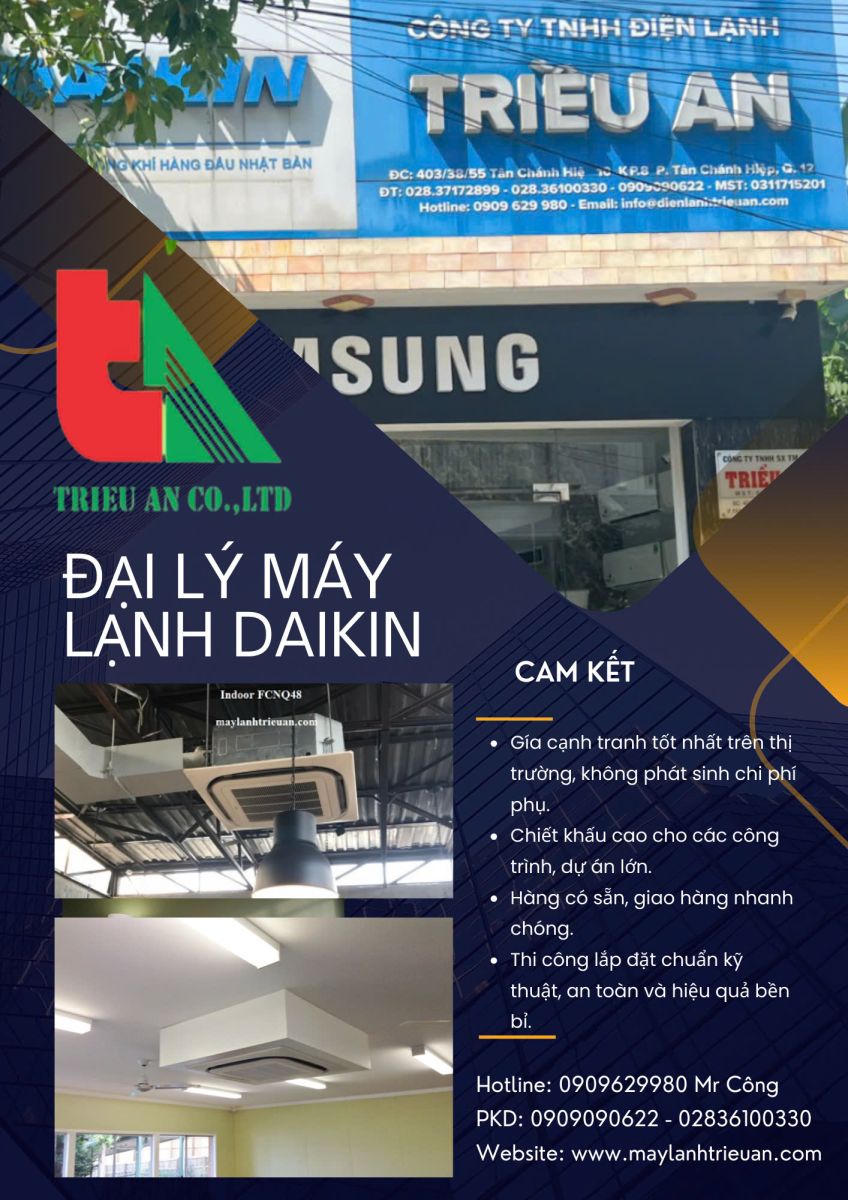 Lắp máy lạnh tủ đứng LG tiết kiệm điện cho văn phòng