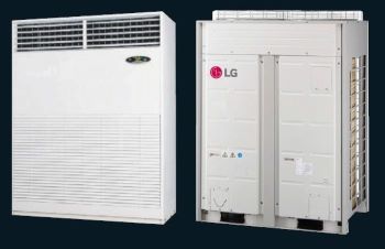 Lắp máy lạnh tủ đứng LG cho trung tâm thương mại