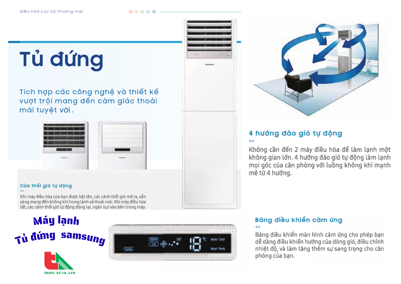 Máy Lạnh Tủ Đứng Samsung – Làm Lạnh Nhanh, Tiết Kiệm Điện