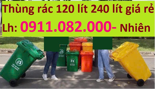 Giao hàng nhanh- giá rẻ thùng rác 120l 240l tại an giang-lh 0911082000