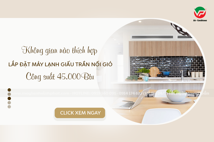 Điều hòa giấu trần nối gió 5HP và công thức tích công suất chuẩn xác nhất