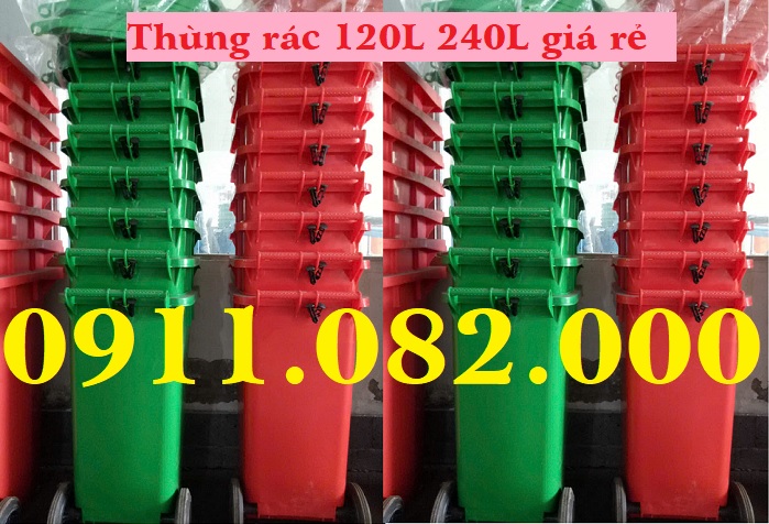 Cung cấp thùng rác phân loại 120 lít 240 lít giá rẻ tại Cần thơ- lh 0911082000