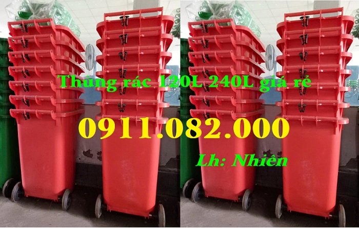 Điểm bán thùng rác 120l 240l giá sỉ miền tây- thùng rác giá rẻ tại an giang - lh 0911082000