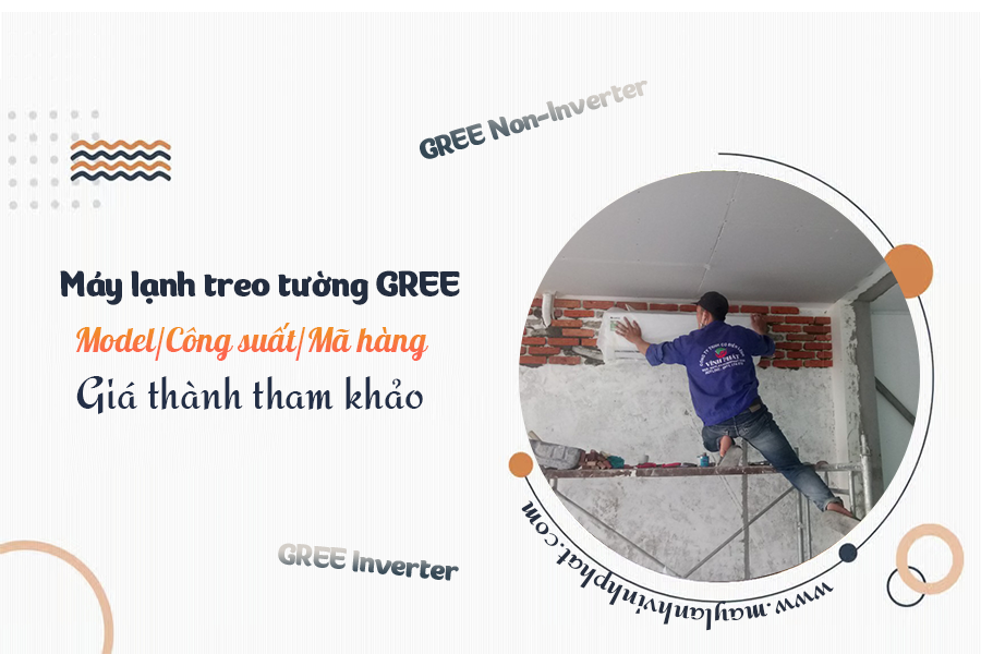 Điều hòa gắn tường GREE: Model/Công suất/Mã hàng/Giá thành tham khảo