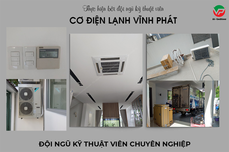 Chúng tôi thi công trọn gói Máy lạnh âm trần cassette DAIKIN với giá rẻ nhất
