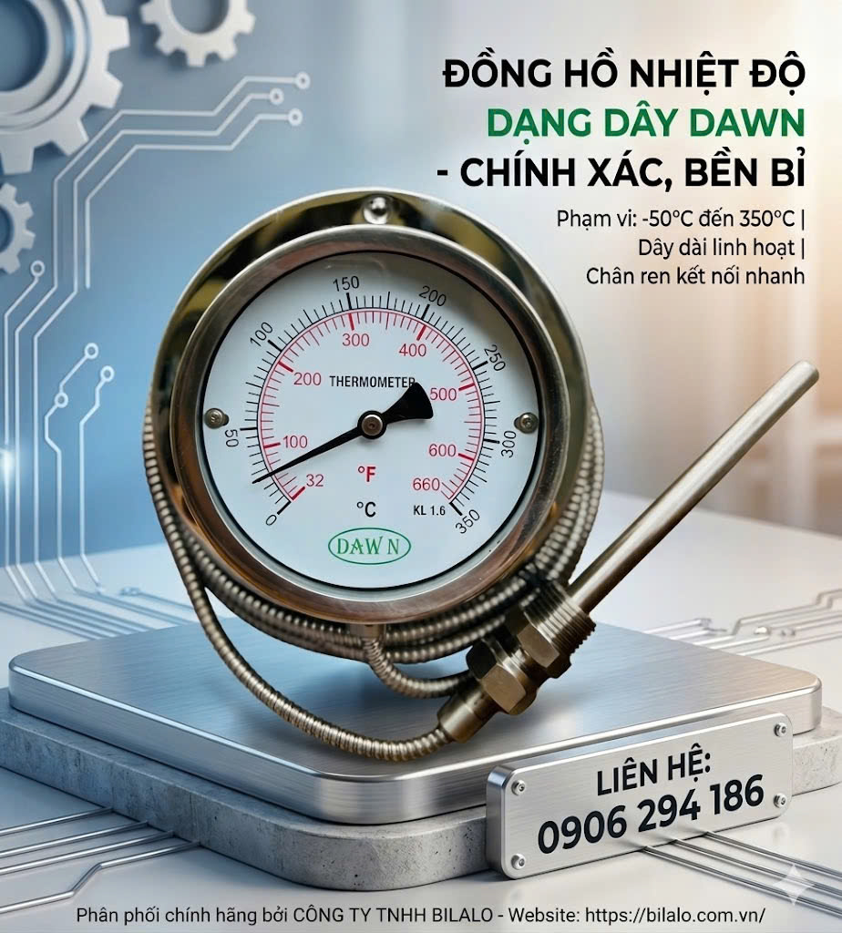 Lợi Ích Khi Sử Dụng Đồng Hồ Đo Nhiệt Độ Dạng Dây DAWN