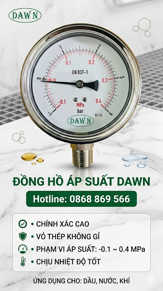 Tại sao đồng hồ áp suất phải đổ dầu? sự thật ít ai biết