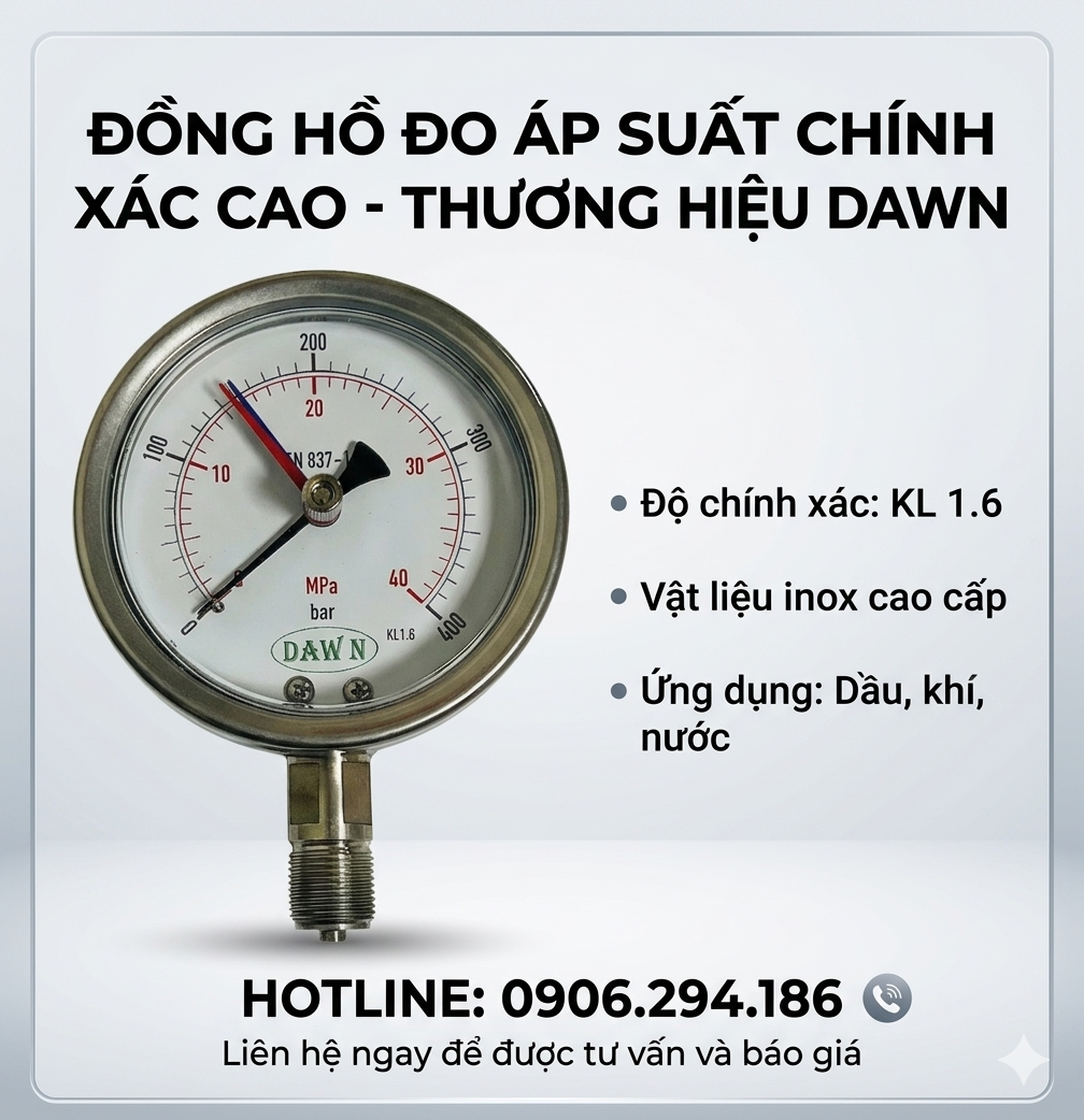Đồng hồ áp suất đổ dầu hoạt động như thế nào?