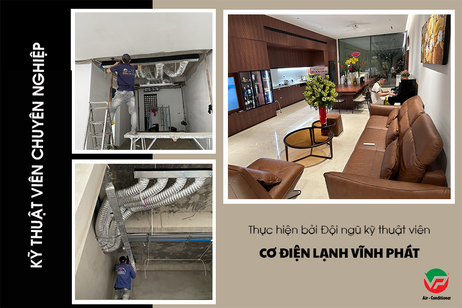Cung cấp Điều hòa giấu trần 3HP cho phòng khách 45m² giá rẻ – lắp đặt theo yêu cầu