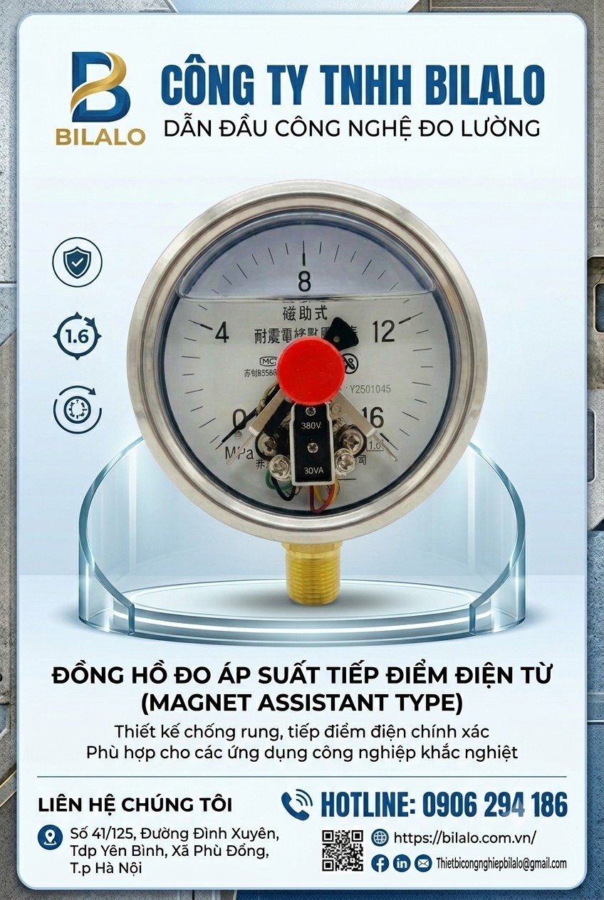 Cấu tạo của đồng hồ đo áp suất 3 kim chi tiết từ A–Z