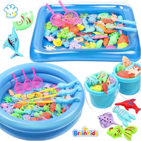 Bộ Đồ Chơi Bể Bơi Câu Cá Nam Châm Cho Bé