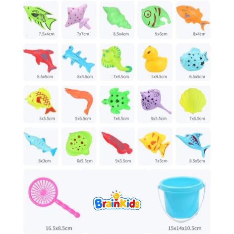 Bộ Đồ Chơi Bể Bơi Câu Cá Nam Châm Cho Bé