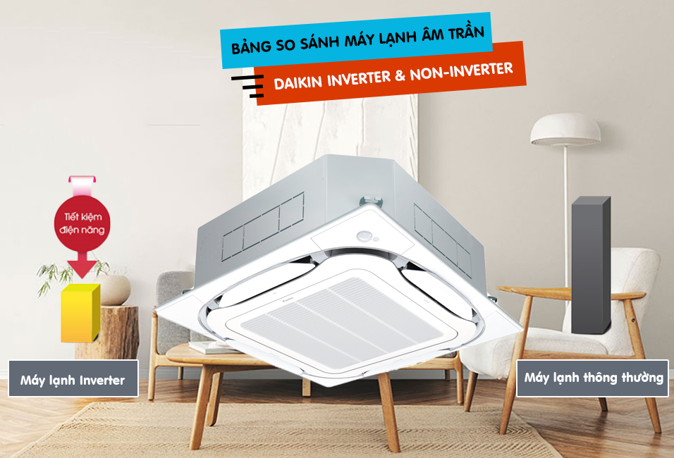 Nhập hàng tại xưởng Máy lạnh âm trần DAIKIN cực sắc nét – độ bền và độ êm tuyệt đối