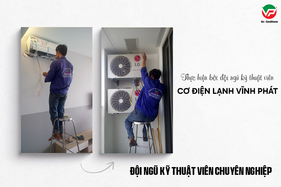 Nhà thầu bán giá gốc và thi công lắp Máy lạnh treo tường LG Inverter chuyên nghiệp