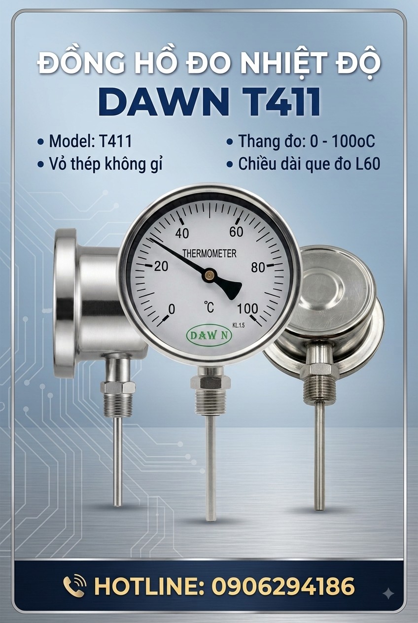 Đồng hồ đo nhiệt độ DAWN 0-100°C: Các lĩnh vực sử dụng phổ biến