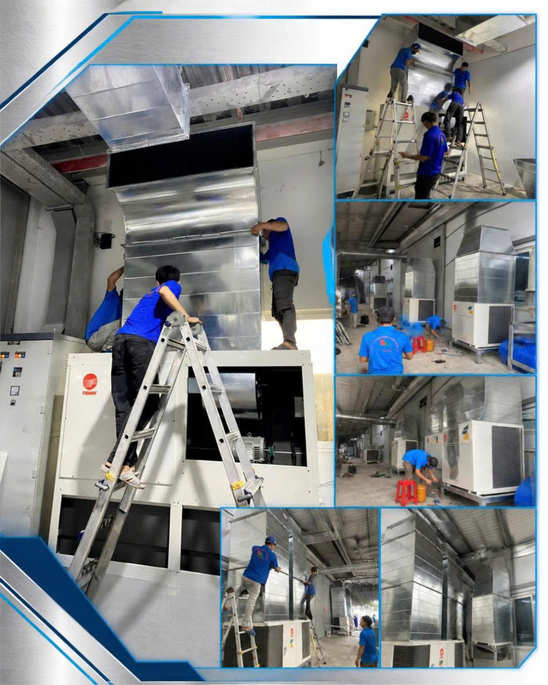 Lắp Đặt Máy Lạnh Tủ Đứng Đặt Sàn Trane Cho Trung Tâm Thương Mại
