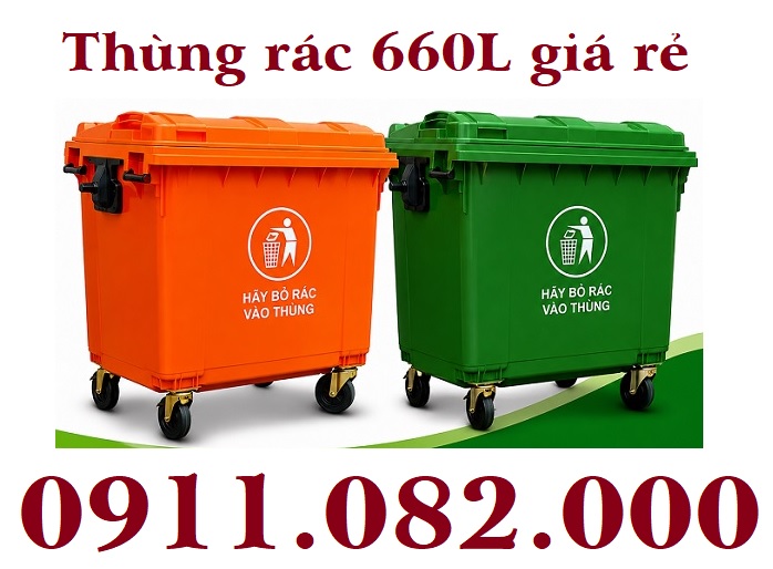 Cung cấp thùng rác giá rẻ tại miền tây- thùng rác 120L 240L giá thấp- lh 0911082000